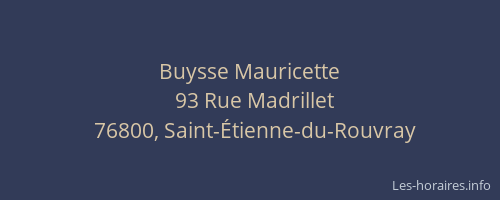 Buysse Mauricette