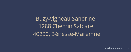 Buzy-vigneau Sandrine