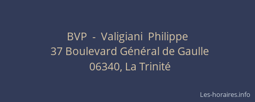 BVP  -  Valigiani  Philippe
