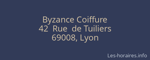 Byzance Coiffure