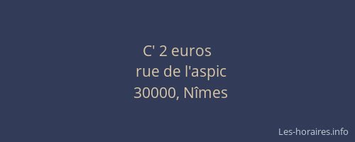 C' 2 euros
