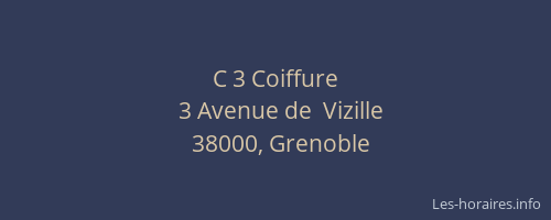 C 3 Coiffure