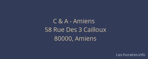 C & A - Amiens