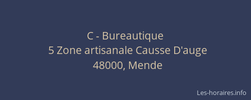 C - Bureautique