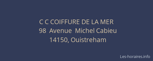 C C COIFFURE DE LA MER