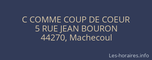 C COMME COUP DE COEUR