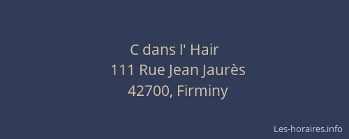 C dans l' Hair