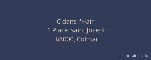 C dans l'Hair