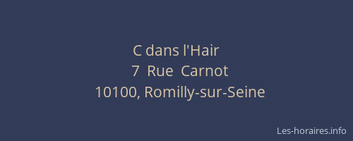 C dans l'Hair