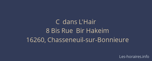 C  dans L'Hair