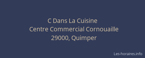 C Dans La Cuisine