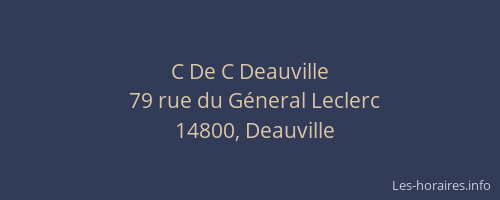C De C Deauville