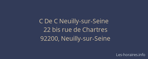 C De C Neuilly-sur-Seine