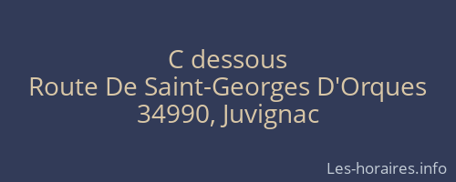 C dessous