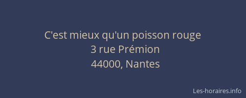 C'est mieux qu'un poisson rouge