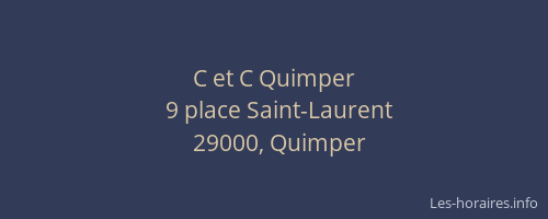 C et C Quimper
