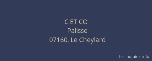 C ET CO