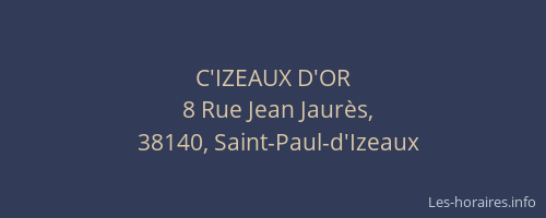 C'IZEAUX D'OR