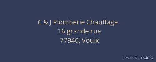 C & J Plomberie Chauffage