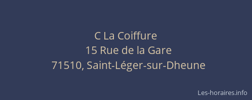 C La Coiffure