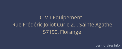 C M I Equipement