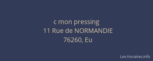 c mon pressing