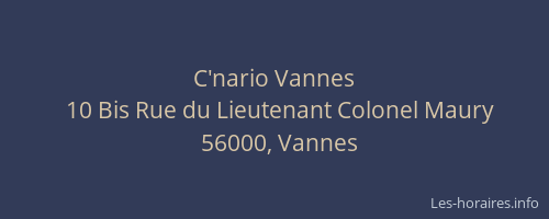 C'nario Vannes