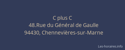 C plus C