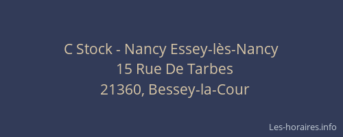 C Stock - Nancy Essey-lès-Nancy