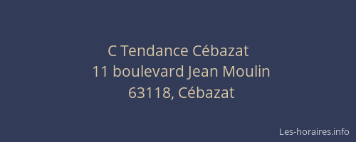 C Tendance C&eacute;bazat