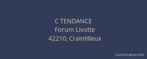 C TENDANCE