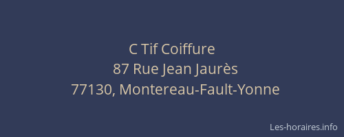 C Tif Coiffure