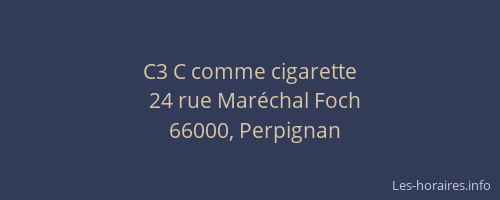 C3 C comme cigarette