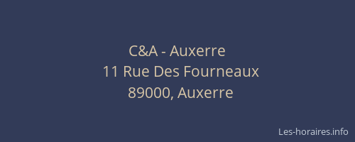C&A - Auxerre