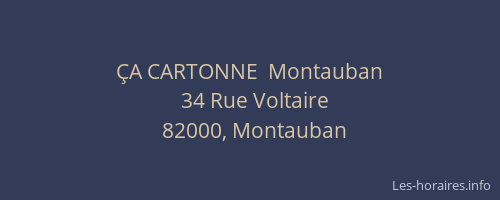 ÇA CARTONNE  Montauban