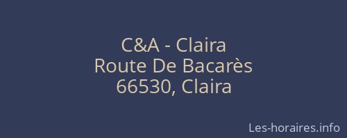 C&A - Claira