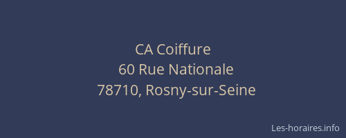 CA Coiffure