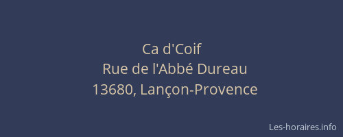 Ca d'Coif