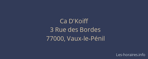 Ca D'Koiff