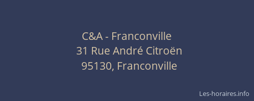 C&A - Franconville