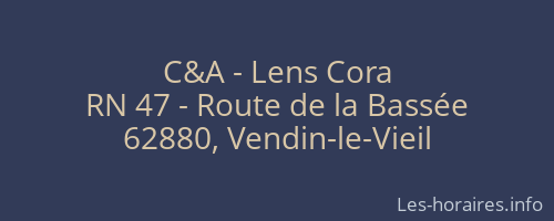 C&A - Lens Cora