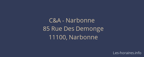 C&A - Narbonne