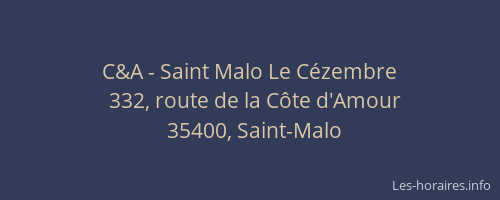 C&A - Saint Malo Le Cézembre