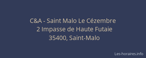 C&A - Saint Malo Le Cézembre