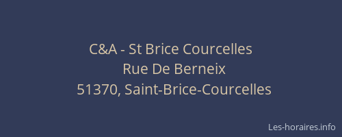 C&A - St Brice Courcelles