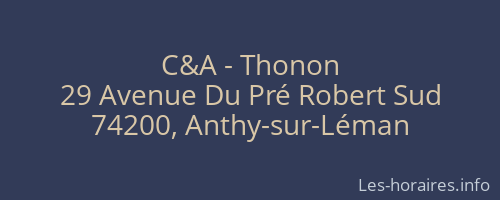 C&A - Thonon