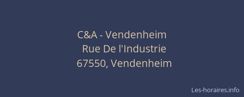 C&A - Vendenheim