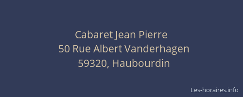 Cabaret Jean Pierre