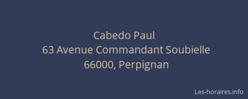 Cabedo Paul
