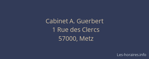 Cabinet A. Guerbert